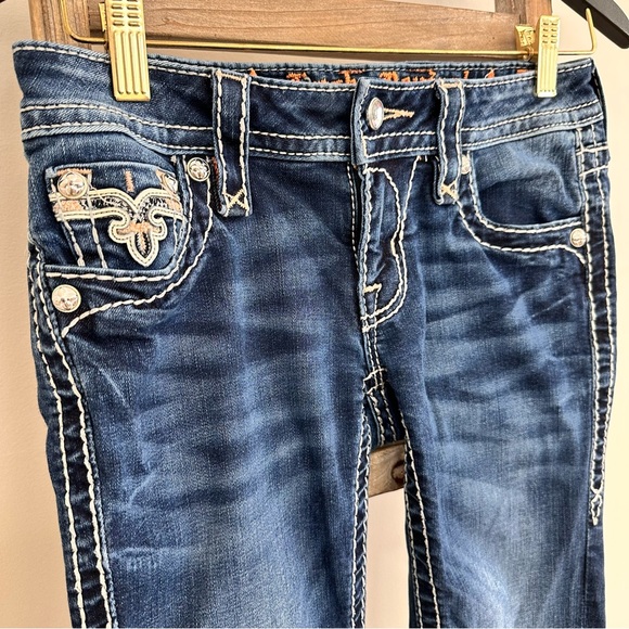 Rock Revival Iselin Cropped  Denim Capri Size 25 - Picture 7 of 13